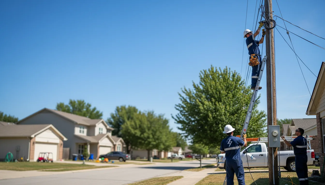 Residential electrician providing installation services in Yukon, OK